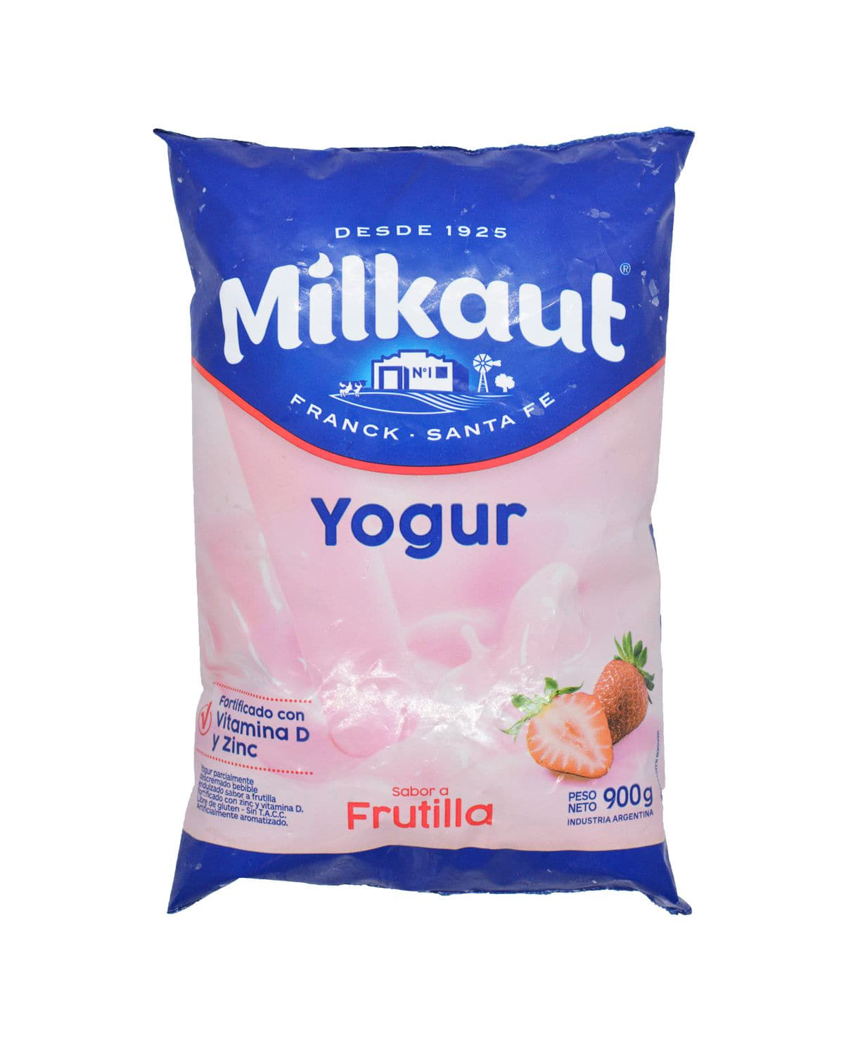 Yogur Milkaut Frutilla 900 Gr